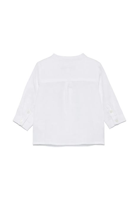Camicia In Lino Bianco Con Collo Coreano TARTINE ET CHOCOLAT | CA1205101